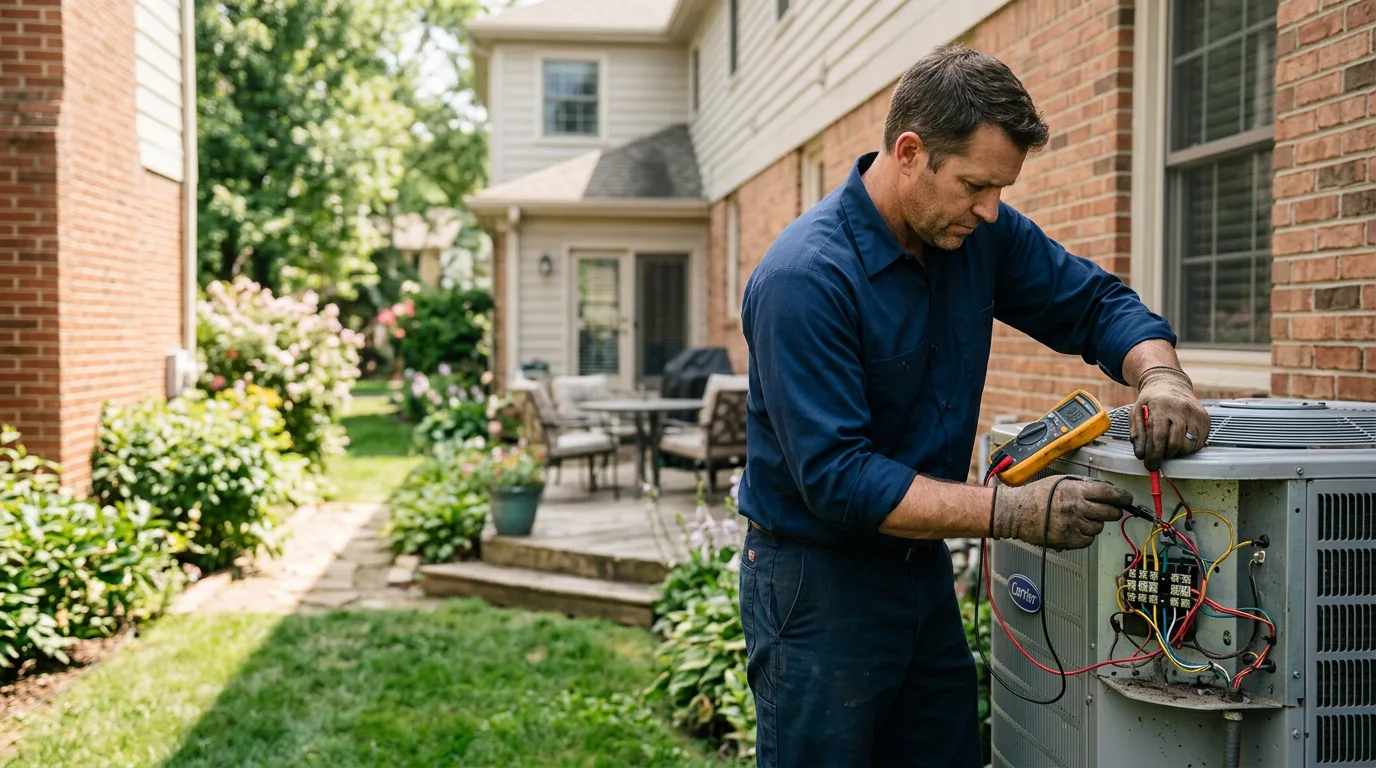 HVAC technician working near Gilbertsville, KY